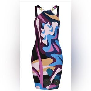 Bahari Bahamas Chesapeake bodycon dress with seashell accents S NWT- stretch